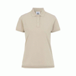 COTTOVER POLO MANCHES COURTES FEMME - CERTIFIÉ GOTS SABLE FONCÉ - TAILLE M