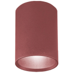 ROND PLAFONNIER, 1X GU10, MAX 33W, MÉTAL, ROUGE COWHIDE, D.6CM X H10CM 6 COWHIDE ROUGE - RAL 19-1533 TCX - COWHIDE ROUGE - RAL 19-1533 TCX - LUMICOM