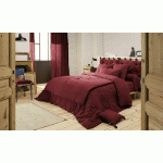 PARURE DE LIT GANYMÈDE  LIE DE VIN 240X220 CM