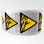 ROULEAU DE PICTOS DE DANGER - RISQUE DE NOYADE - W122 - ISO 7010  - 25 MM