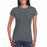 TEE-SHIRT FEMME COL ROND CHARCOAL T.XL