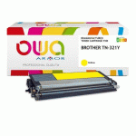 TONER REMANUFACTURÉ OWA - STANDARD - JAUNE - POUR BROTHER TN-321Y