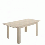 TABLE À MANGER EXTENSIBLE EN CHÊNE NATUREL DINE NATUREL 140-190 X 77 X 90 CM - NATUREL