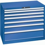 ARMOIRE 7 TIROIRS 1023X725X850MM-CAPACITÉ 200KG-BLEU FLUO - LISTA