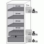 ARMOIRE SÉCURITÉ S-CLASSIC-90 S90.129.060.R GRIS CLAIR