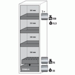 ARMOIRE SÉCURITÉ S-PHOENIX VOL.2-90 S90.196.060.FDACR BLANC - ASECOS