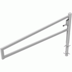 BARRIÈRE CARRÉ PIVOTANTE À BÉTONNER SERRURE PROFILÉE-2500MM - SCHAKE