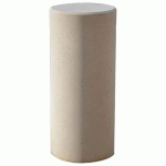 BORNE VIBON CYLINDRIQUE BÉTON - BLANC SABLÉ - BUTON DESIGN