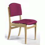 CHAISE DE RESTAURATION GRAND LARGE C22MM SANS ACCOUDOIRS - FUCHSIA