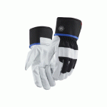 GANTS DE PROTECTION THERMIQUE ARTISAN DOUBLÉS - POIGNET OUVERT - NOIR/BLANC - T8 - BLAKLADER