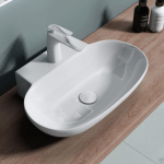 LAVABO VASQUE À POSERR OU MONTER AU MUR EVIER DESIGN BRUXELLES899 56 X 39,5 X 12,5CM - BLANC - SOGOOD