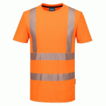 LOT DE 2 - PORTWEST KX301 TEE-SHIRT SPORT HV KX3 ORANGE - TAILLE 4XL