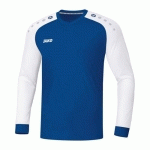 MAILLOT DE FOOT MANCHES LONGUES ENFANT - JAKO - CHAMP 20 BLEU/BLANC