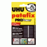 PÂTE ADHÉSIVE UHU PATAFIX PRO POWER NOIR REPOSITIONNABLE - ETUI DE 21 PASTILLES