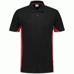 POLO BICOLOR 202004 BLACK-RED 3XL - TRICORP WORKWEAR