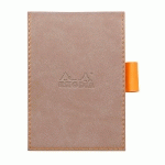 RHODIARAMA PORTE-BLOC AVEC PORTE-CRAYON + BLOC N°11 PETITS CARREAUX 5X5 - TAUPE - LOT DE 3