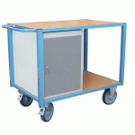 SERVANTE ÉTABLI ÉQUIPÉE 1 BLOC PORTE PLATEAU MÉDIUM 1060 X 680 MM 500 KG ROUE TPE