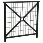 BARRIÈRE LISBONNE 1 M STRUCTURE GRILLAGÉE - ZINC NOIR 9005 - PROCITY