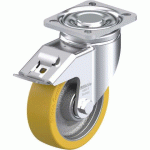 BLICKLE - ROULETTE PIVOTANTE À FREIN Ø 125MM BANDAGE POLYURÉTHANE PU 550KG - LH-GTH 125K-1-FI