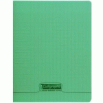 CAHIER PIQUÉ 8000 POLYPRO 17X22 CM 48 PAGES GRANDS CARREAUX 90 G - VERT - LOT DE 19