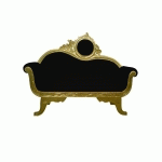 CANAPÉ 2 PLACES BAROQUE ROUGE VICTORIA