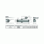 FERME-PORTE SÉRIE GR010 FORCE 4 FOURNI AVEC BRAS RÉGLABLE - GROOM - 50411X