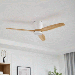 LUCANDE, VENTILATEUR DE PLAFOND LED FAIPARI, BLANC, COURANT CONTINU,
