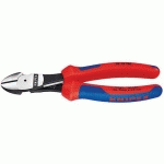 PINCE COUPANTE DE CÔTÉ DÉMULTIPLIÉE 180MM - AVEC RESSORT - BI-MATIÈRE - KNIPEX