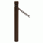 POTELET PROVINCE Ø114 MM CHAINES 1 ANNEAU CITY MARRON 8017 - PROCITY