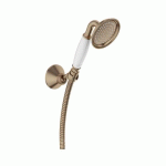 SET DE DOUCHE RETRO AVEC DOUCHETTE FLEXIBLE ET SUPPORT - BRONZE - LOUISE JACOB DELAFON