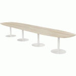 TAB. CONF. ELGA PIED PLATINE 480X113 PLT MÉLA ACACIA/BLANC - MBA