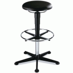 TABOURET D'ATELIER PIÉTEMENT ACIER SUR PATINS - BIMOS