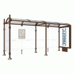 ABRI BUS PROVINCE 5 M CAISSON 1 BARDAGE CITY MARRON 8017 - PROCITY