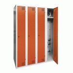 ARMOIRE SÉCHANTE IP 4 COLONNES À CLÉ ORANGE - MANUTAN COLLECTIVITÉS