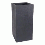 BAC CARRÉ VOLCANIA - HAUTEUR 80 CM - 31 LITRES - GRIS ANTHRACITE - 13739 EDA PLASTIQUES