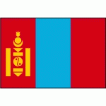 DRAPEAU MONGOLIE : DIMENSIONS - 40 X 60 CM