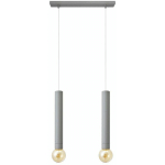 HELAM LIGHTING - HELAM TUBA PLAFONNIER STRAIGHT BAR GRIS 40CM