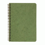 LOT DE 5 - CARNET RELIURE INTÉGRALE À POCHETTES AGE BAG A5 120 PAGES DÉTACHABLES LIGNÉ - VERT
