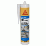 MASTIC SILICONE ANTI-MOISISSURES SIKASEAL 108 SANITAIRE - 300ML - TRANSPARENT SIKA