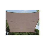 PEREL - VOILE D'OMBRAGE, HYDROFUGE, 4 X 3 M, 160 G/M², POLYESTER, RECTANGULAIRE, TAUPE