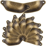 PETITES ECREVISSES - SET DE 20 BOUTONS MEUBLES VINTAGE FORME DE COQUILLE BRONZE POIGNÉES TIROIR EN FER AVEC VIS