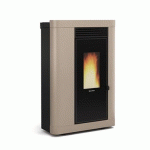 POÊLE À GRANULÉS ÉTROIT ET CANALISÉ - 9KW - TAUPE - ANNABELLA AD EVO LA NORDICA EXTRAFLAME
