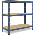 SHELFPLAZA® HOME 90X80X40CM ÉTAGÈRE CHARGE LOURDE BLEU / ETAGERE METALLIQUE 3 NIVEAUX / 175KG CAPACITÉ CHARGE / ETAGERE EN METAL, ÉTAGÈRES DE