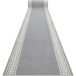 TAPIS DE COULOIR BCF MORAD GREK GREC GRIS 90 CM GREY 90X240 CM