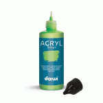 LOT DE 5 - DARWI FLACON DE 80 ML DE PEINTURE ACRYLIQUE UNIVERSELLE BRILLANTE - VERT PRAIRIE