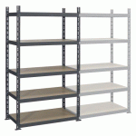 RAYONNAGES INDUSTRI'ÉCO 2 ÉLÉMENT DÉPART H 200 X L 130 X P 60 CM TÔLE D'ACIER