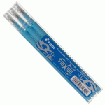 RECHARGE POUR STYLO EFFAÇABLE PILOT FRIXION BALL POINTE MOYENNE 0,7 MM - POCHETTE DE 3 TURQUOISES