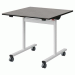 TABLE MALIBU RAB 80X80 T5 DL ST ANTIB BÉTON F186/NO BLC 9016