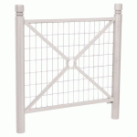 BARRIÈRE PROVINCE GRILLAGÉE 1.07 M CITY - ZINC GRIS 7044 - PROCITY