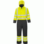 COMBINAISON HAUTE-VISIBILITÉ CONTRAST S485 NOIR/JAUNE XL - PORTWEST
